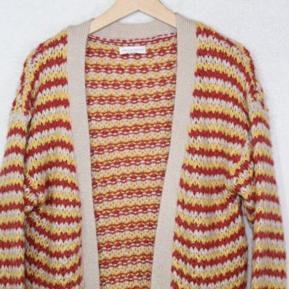 Coco and Jaimeson womens cardigan size M crochet oversized open front long cozy - Picture 2 of 10